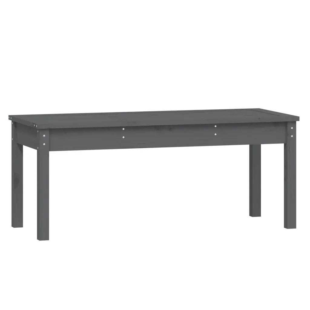 Panchina da Giardino | Panca da Giardino Grigia 109x44x45 cm Legno Massello di Pino