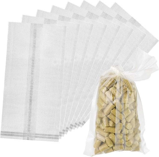 100 Pacchi PVA - Sacchi Oplosibili per Pescatori di Carpa - Accessori per la Pesca alla Carpa - 145 x 73 cm