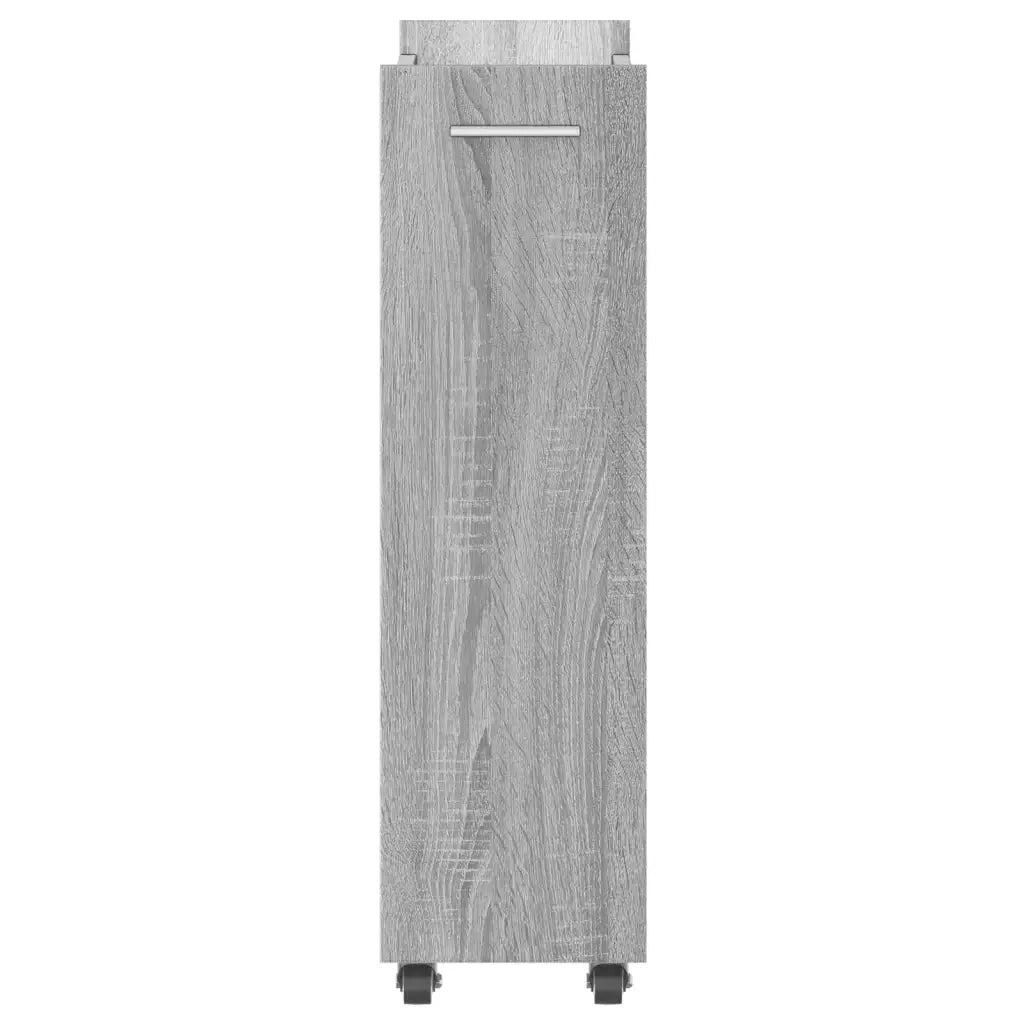 Mobile con Ruote Grigio Sonoma 60x22x79 cm in Legno Multistrato 840420