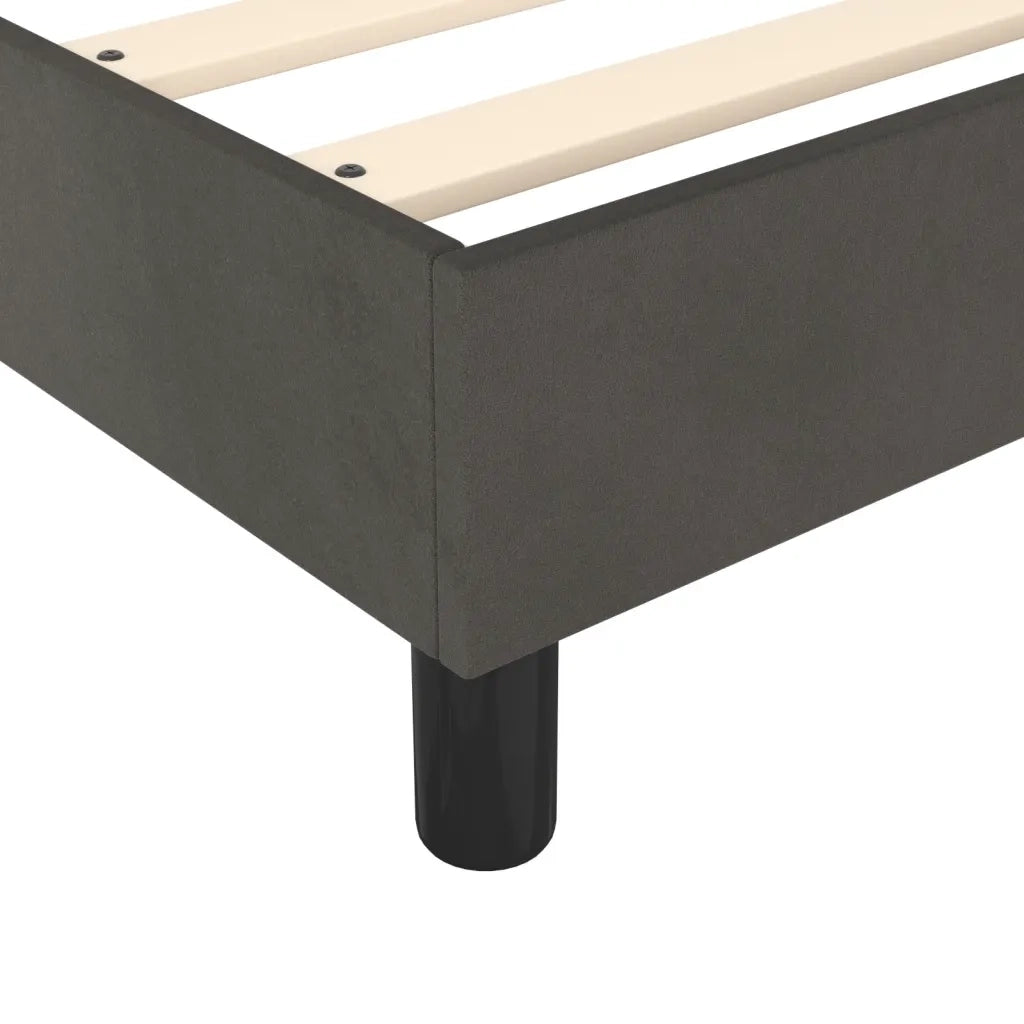 Struttura Letto a Rete a Molle Grigio Scuro 180x200 cm Velluto