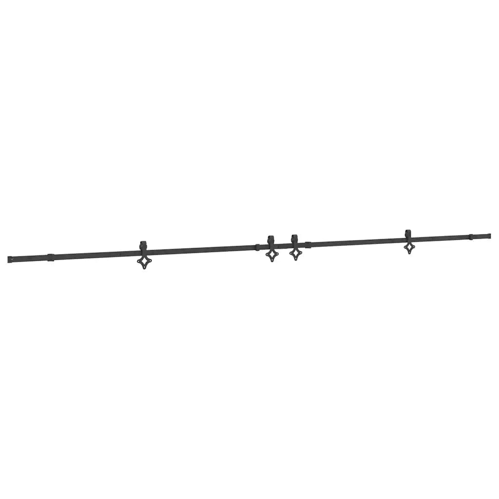 Kit di Binari per Porte Scorrevoli 427 cm Acciaio Nero CFW1060460