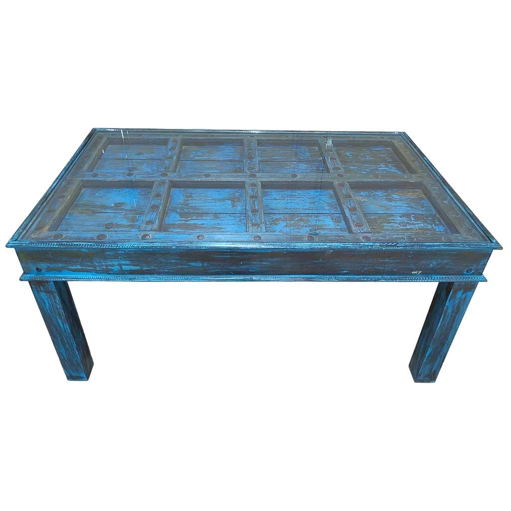 Tavolo in legno fatto a mano 164x101x76h cm