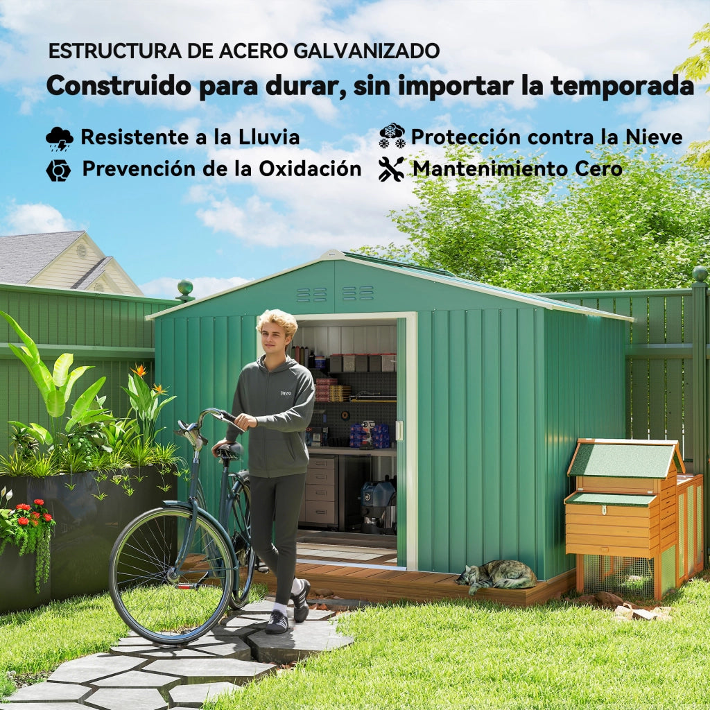 Casetta da Giardino ¨C zephmum ¨C Verde 277x195x192 cm
