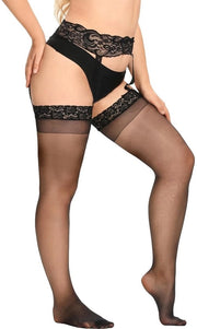 Kousen per Calze a Cintura per Donne Calze a Cintura con Bordo Ultra Spesso e Sexy