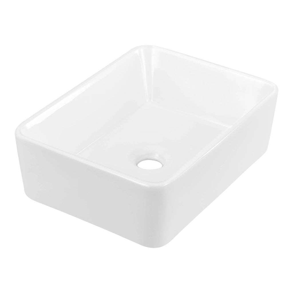 Lavabo da Appoggio Svendborg 13x40x30 cm Ceramica - Bianco [neu.haus]