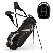 Sacca da golf indipendente 84 x 28 x 18 cm leggera con copertura antipioggia e scomparti organizzati poliestere nero 20_0013413