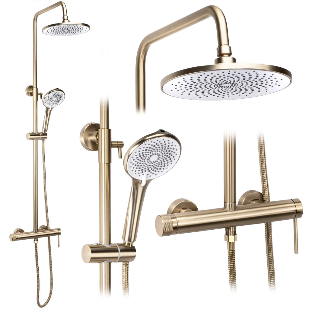 Set Doccia Rea Foss Clif Brush Gold