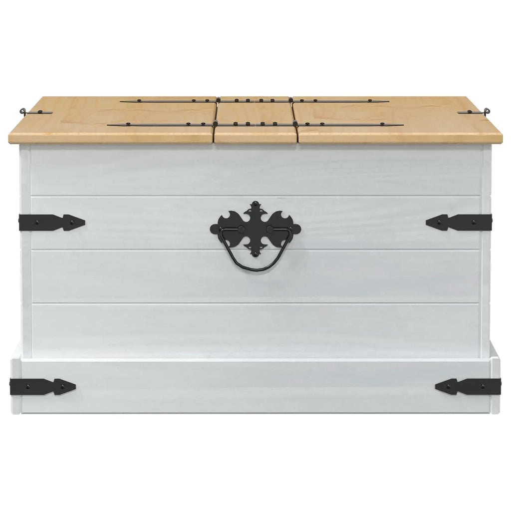 storage box Bianco 78 x 78 x 45 cm Pino massello CFW5963281