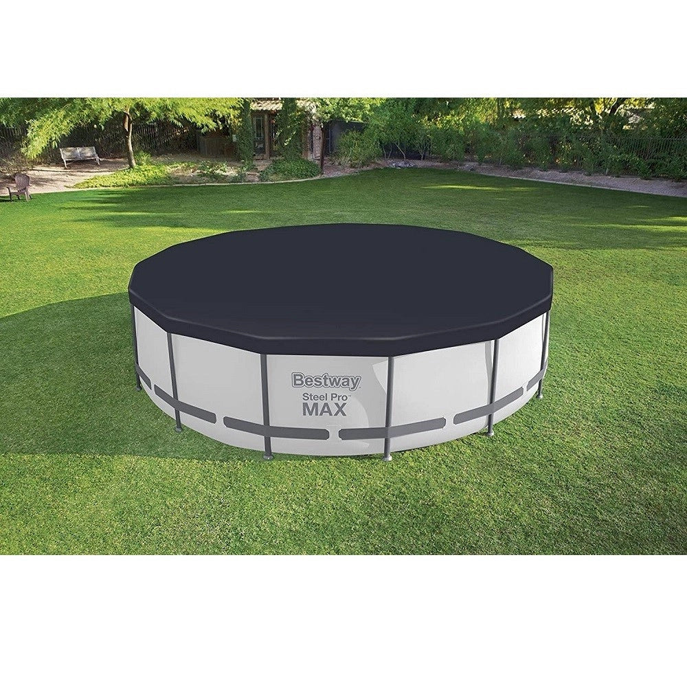 Trade Shop - Telo Di Copertura Per Piscina Fuori Terra Da 457 Cm Con Fori Di Drenaggio 58038 -
