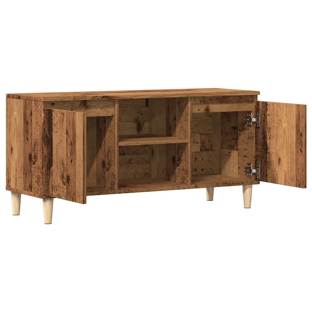 vidaXL Mobile Porta TV Legno Antico 102x35x50 cm in Legno Multistrato