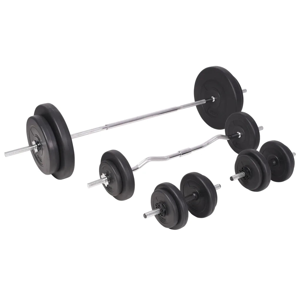 Panca Multifunzione con Rack Bilanciere e Set Manubri 90 kg 275372