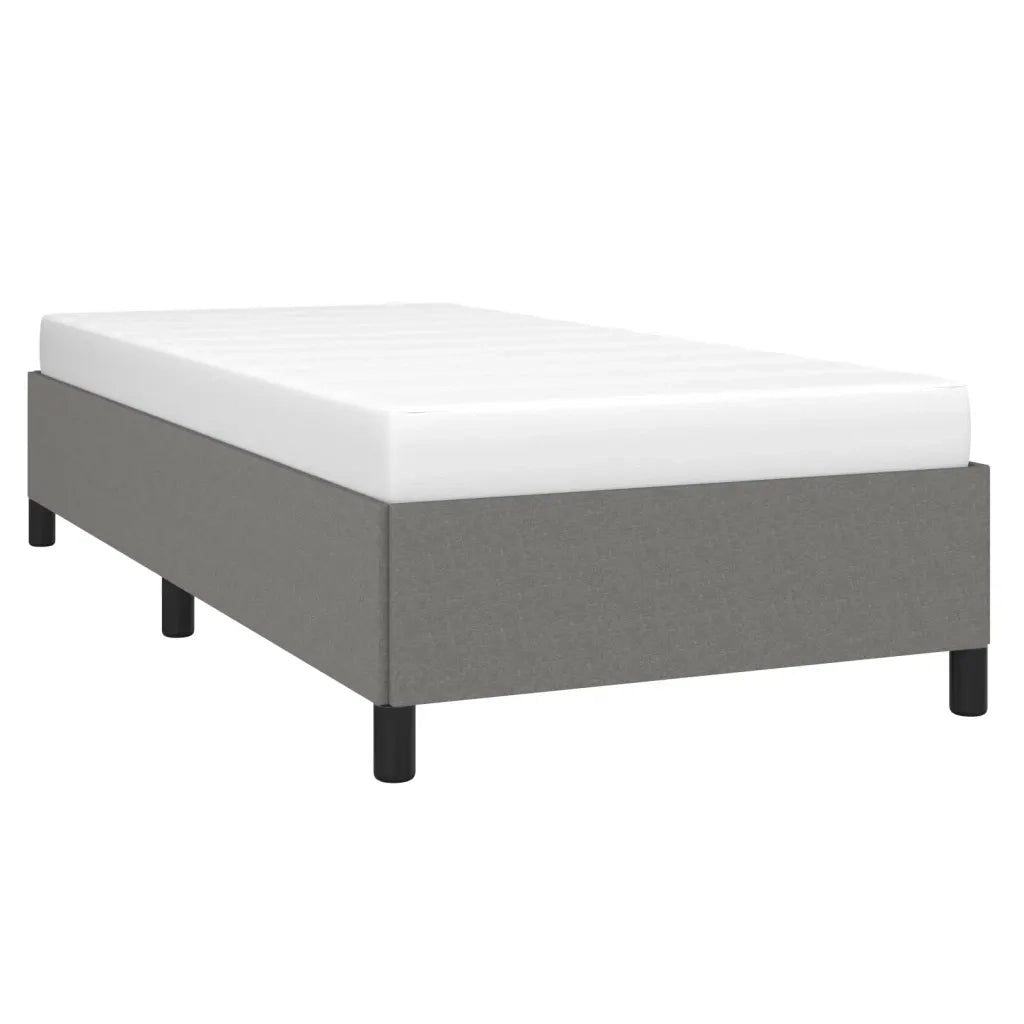 Giroletto senza Materasso Grigio Scuro 80x200 cm Tessuto 347019