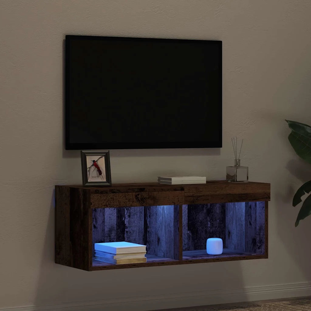Set mobile TV-Credenza per TV Legno vecchio 80 x 30 x 30 cm Legno multistrato