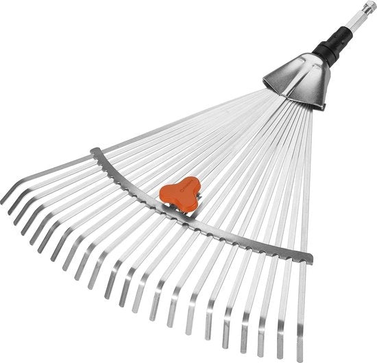 Strumento per la preparazione del terreno per foglie e prato tagliato - larghezza di taglio 30-50 cm - Adatto per tutti i manici combi system