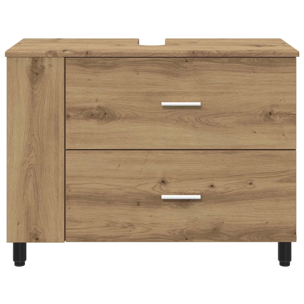 Mobiletto da bagno Rovere Artigianale 80 x 35 x 60 cm