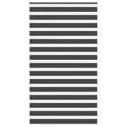 Tenda a Rullo Zebra Nero Larghezza Tessuto 120,9 cm Poliestere