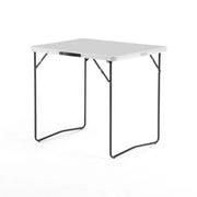 Tavolo Pieghevole da Giardino 80x60x69 cm in Acciaio Tramper 80 Grigio Chiaro