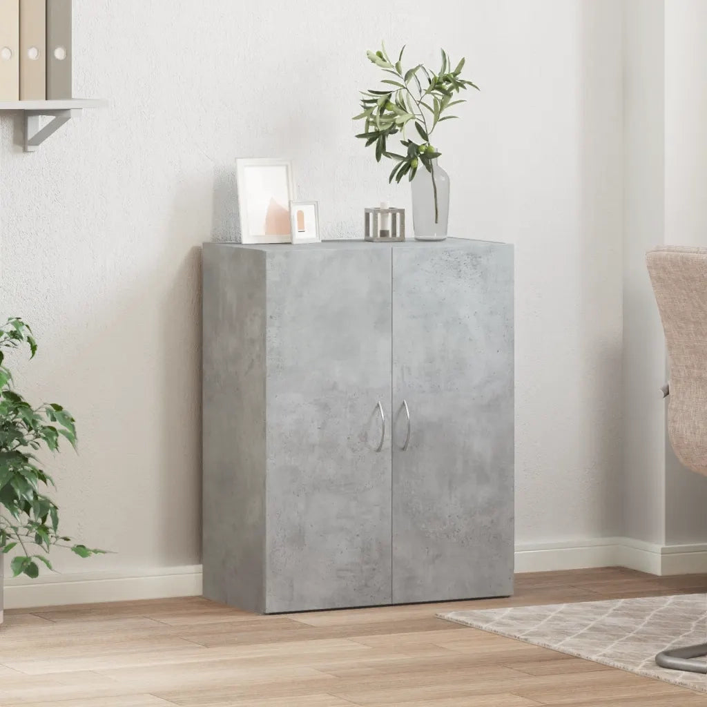 Schedario Grigio Cemento 60x32x77,5 cm in Legno Multistrato CFW6072880