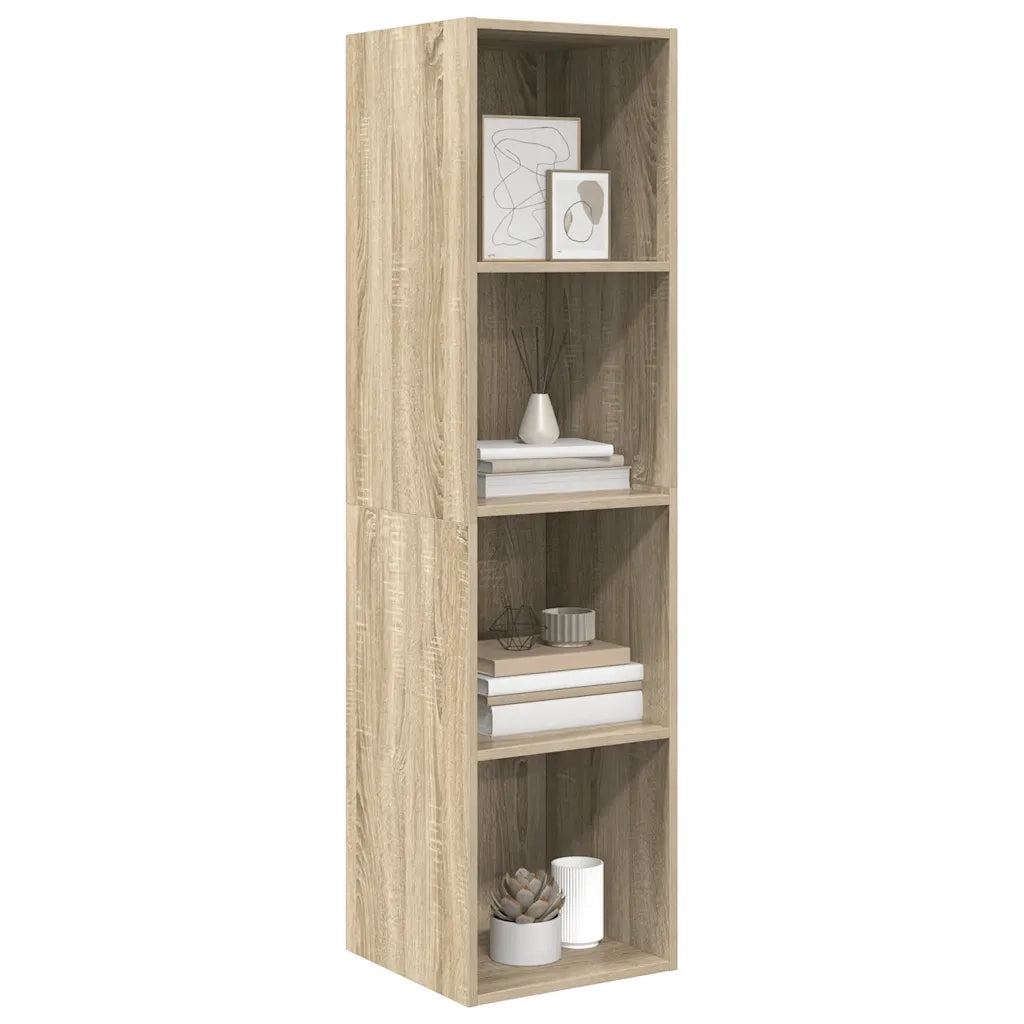 Mobile TV Parete-Credenza per TV sospesa-Console TV  Rovere Sonoma 37x37x142,5cm Legno Multistrato