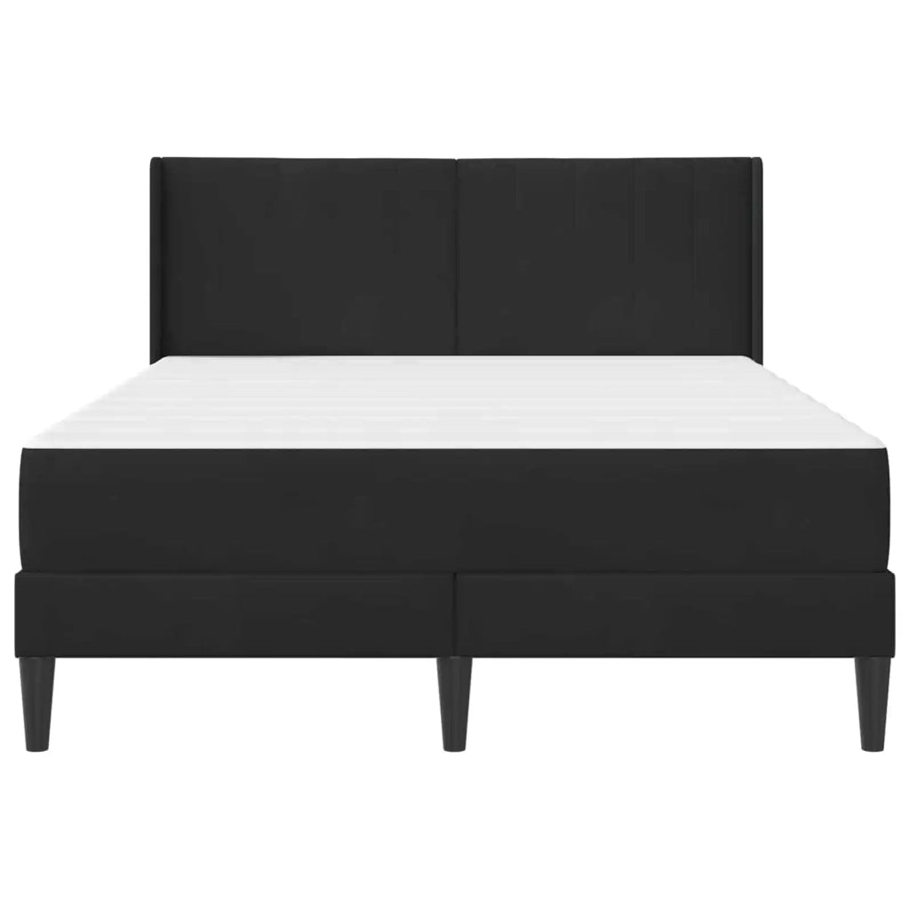 Struttura letto con materasso Nero 140 x 200 cm Velluto 3414871