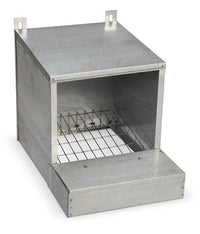 Nido per Gallina Ovaiola in Lamiera 30x34x47 cm Rocila