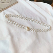 Fascia decorativa da 62cm con fiori e foglie di diamante, fascia elastica con perle, accessorio per abiti da sera e giacche.
