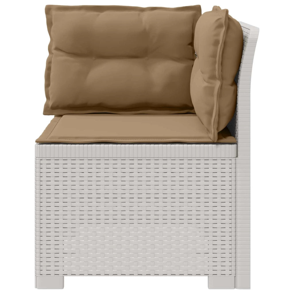 Divano da esterno-Divano da Giardino a 1 Posto con Cuscini Aspetto Rattan PP 227322