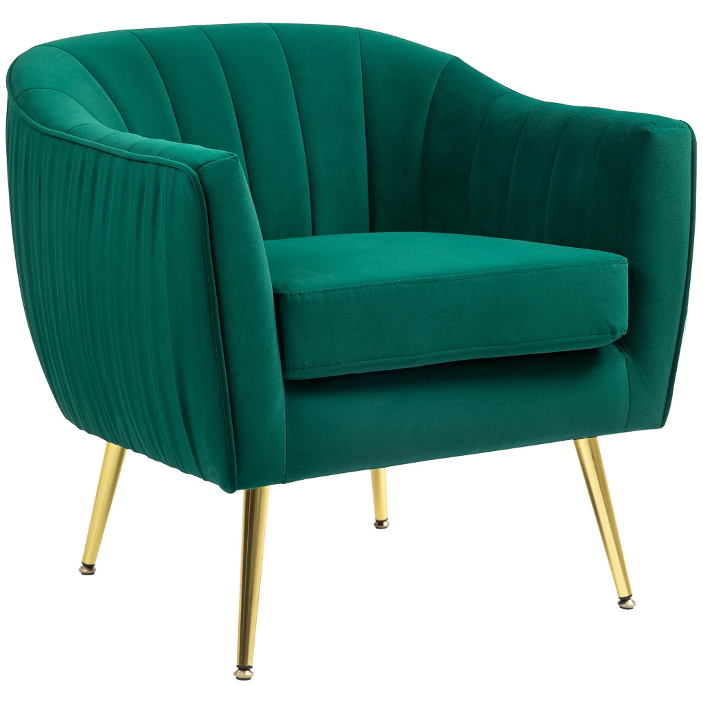 Poltrona Imbottita Relax con Braccioli ¨C Zephmum ¨C Verde 71x72x73 cm