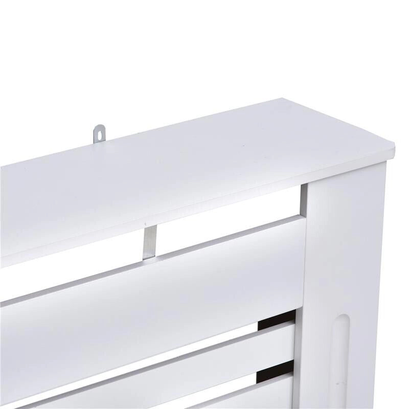 COPRITERMOSIFONE CON STRUTTURA A DOGHE 112 X 19 X 81 CM IN LEGNO BIANCO