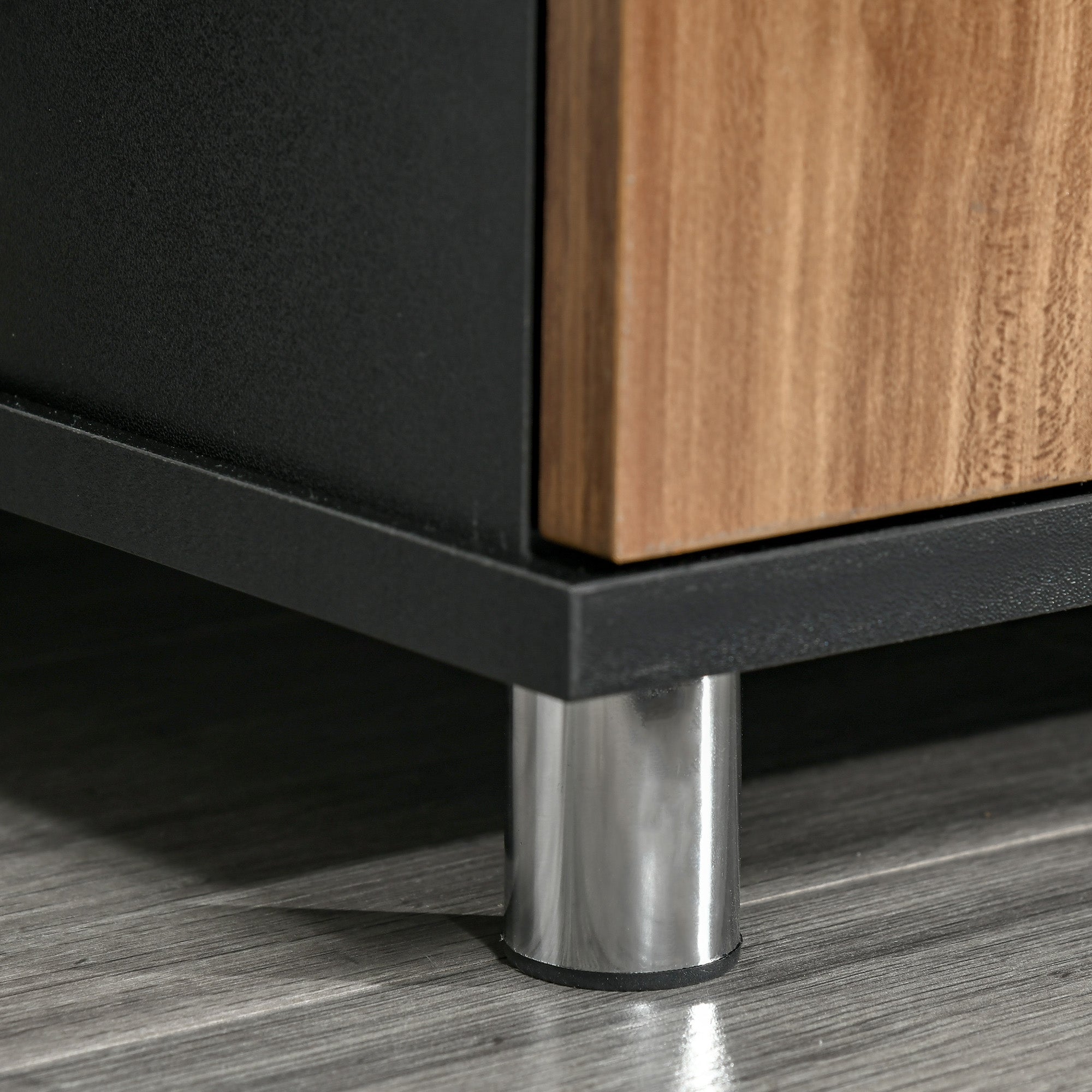 Mobile TV 105x40x55 cm per TV fino a 45 Nero e Marrone