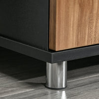 Mobile TV 105x40x55 cm per TV fino a 45 Nero e Marrone