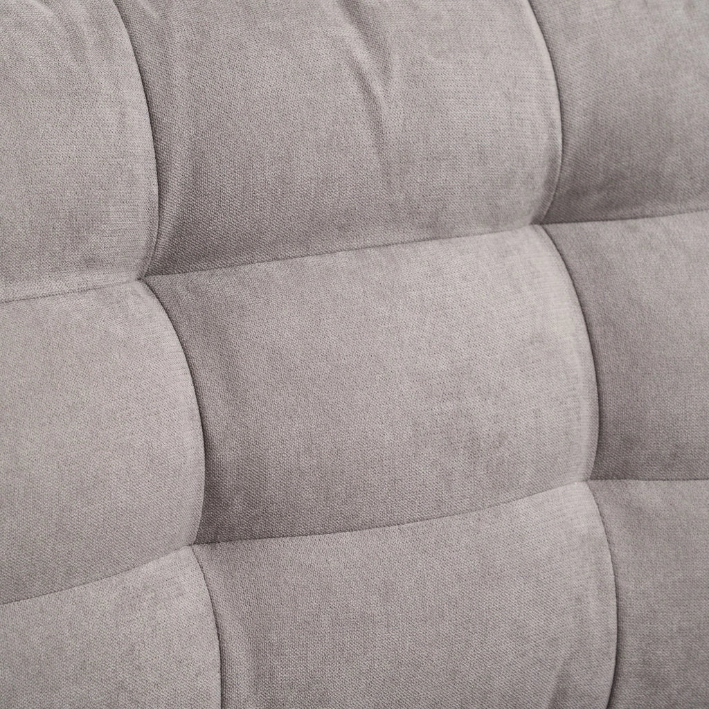 EasyComfort Divano Letto 3 Posti con Chaise Longue Contenitore in Tessuto, 217x134x85cm, Grigio