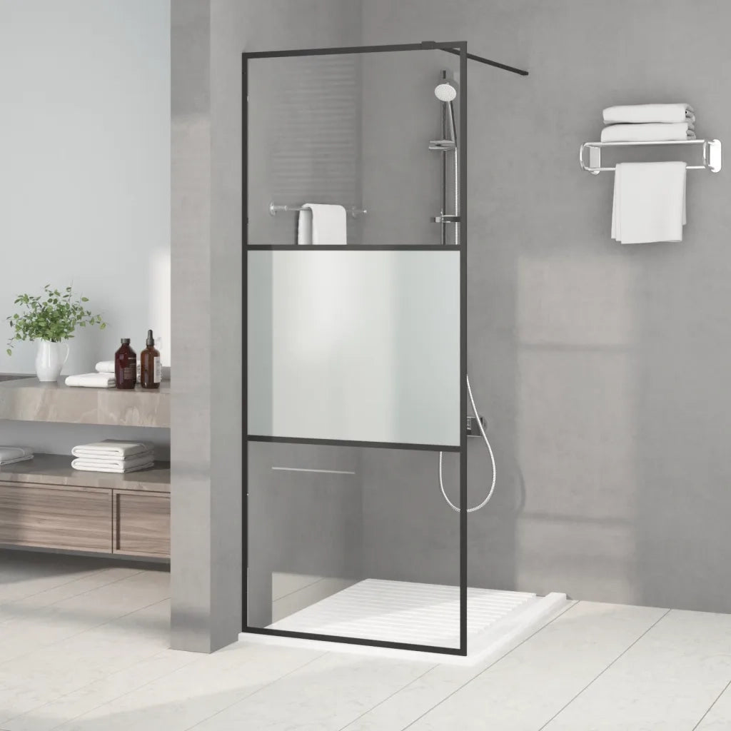 Parete Doccia Walk in 80x195 cm Vetro Semi Smerigliato ESG cod mxl 45661