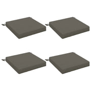 Cuscini per Sedia in 4 Pezzi SOEST 4 pz 100% Poliestere Grigio 944392