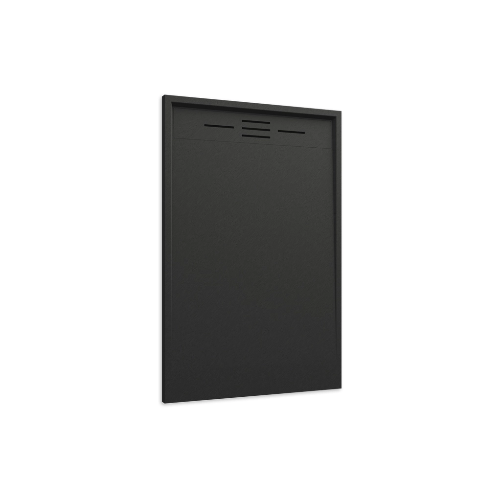 Piatto doccia 70x90 effetto pietra colore nero | Spanios