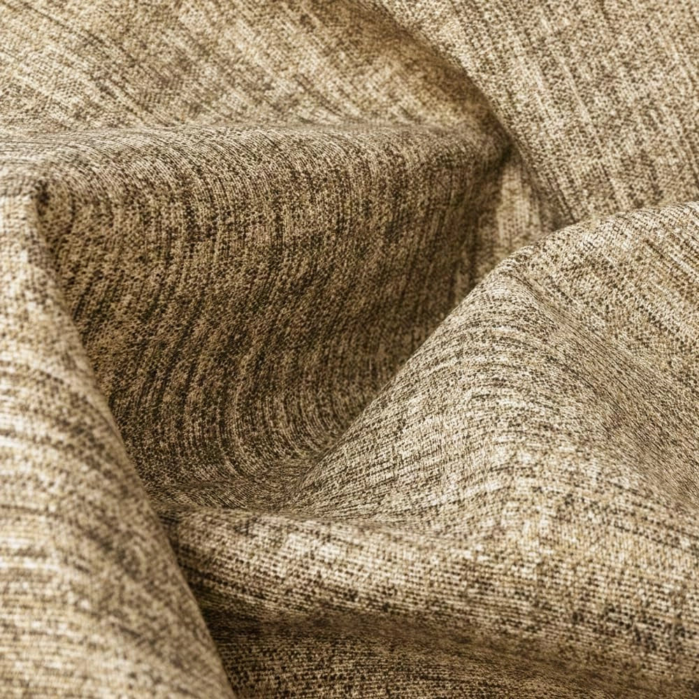 Telo Arredo Cotone 170x280 cm Tessuto Copritutto Granfoulard Copridivano Copriletto Striato Beige