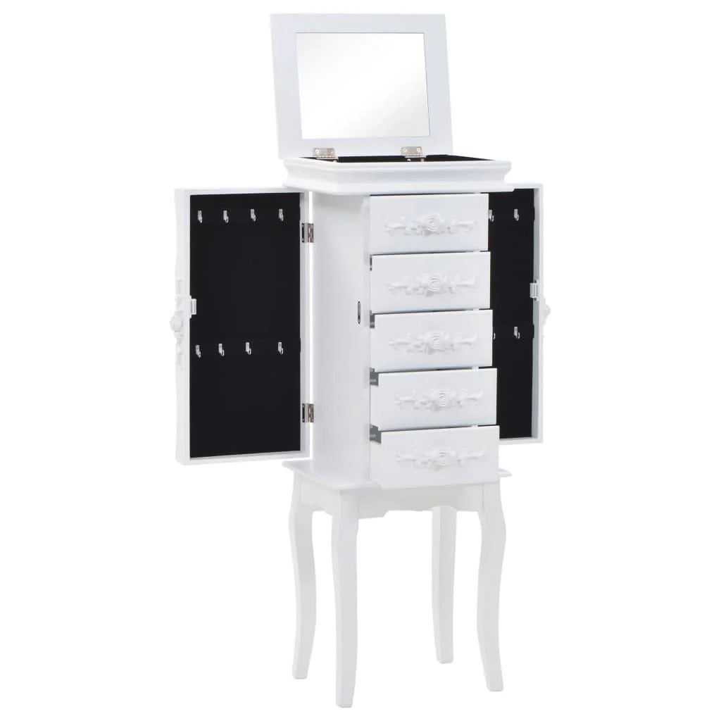 Credenza bianca buffet mobiletto consolle mobile portagioielli su gambe 4402078