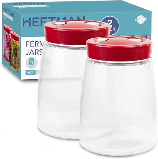 Potta di fermentazione con 1 apertura di ventilazione - 14 litri - potta di fermentazione - 2 pezzi, ideale per fermentazione sicura