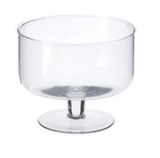 Vaso Decorativo Casa Coppa in Vetro con Piede Tessa 18,5 cm