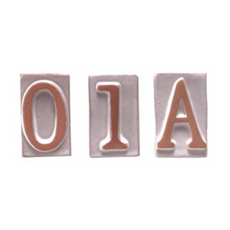 Numero civico 3 in terracotta 5x9 cm