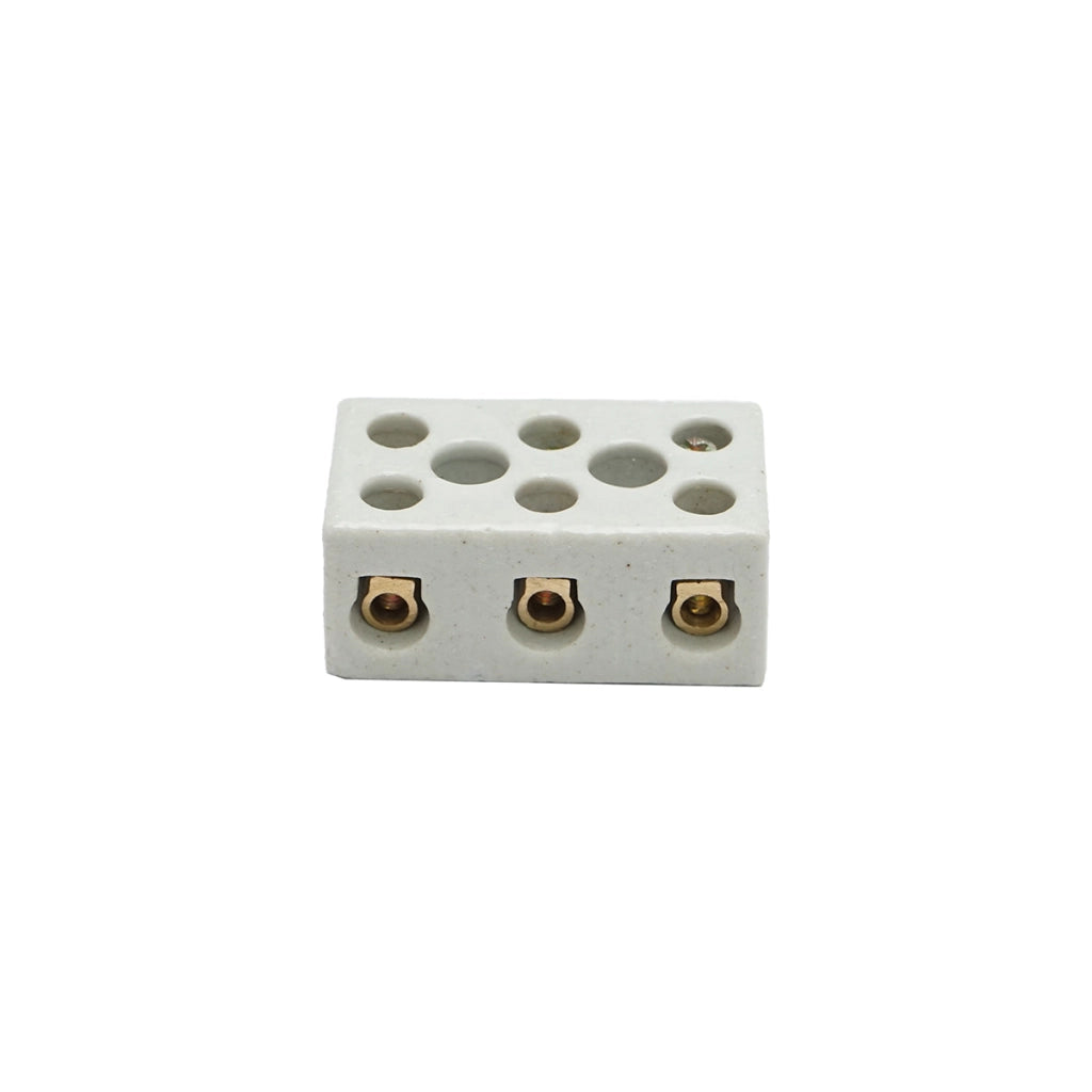 Morsettiera in ceramica 15A, 3 poli 0,5-6mm Leader