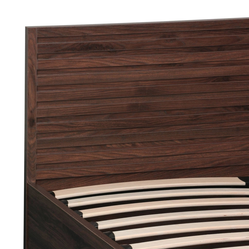 Letto contenitore con rete a doghe e testiera 140x190cm decorazione