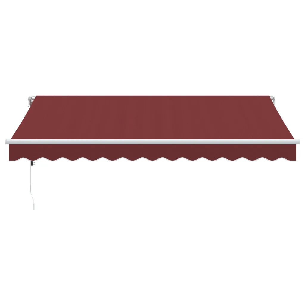 Tenda da Sole Retrattile Automatica con LED Bordò 350x250 cm 3214973