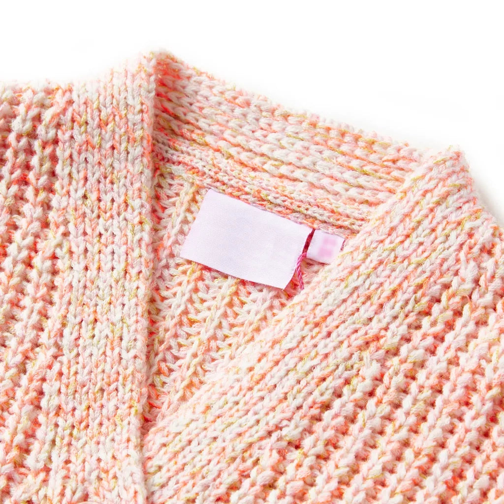 Cardigan da Bambina Lavorato a Maglia Rosa Misto 104cod mxl 108176