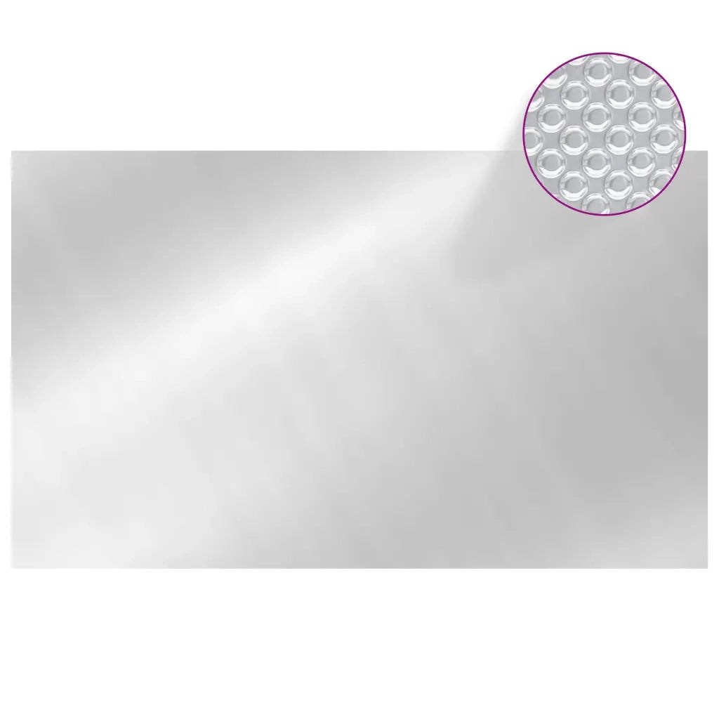 Copripiscina Rettangolare 1000x600 cm in PE Argento CFW9587992