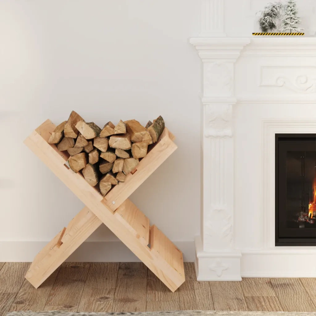 Portaceppi 47x39,5x48 cm in Legno Massello di Pino 822447