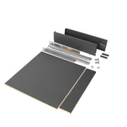 Kit Cassetto Vertex H93 mm con Pannelli Inclusi Larghezza 600 Grigio Antracite Emuca