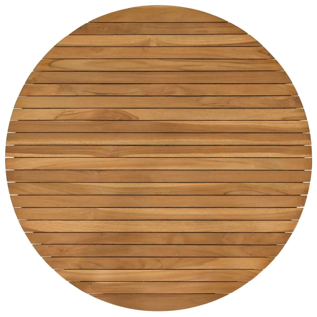 Piano del tavolo Ø 90 x 3,5 Rotondo Legno di teak solido 42033154