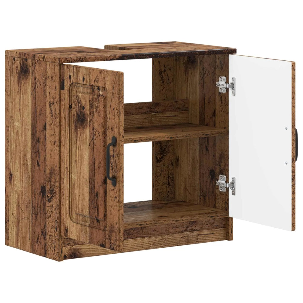 Armadio per Lavabo da Bagno UTRECHT Legno antico 897673