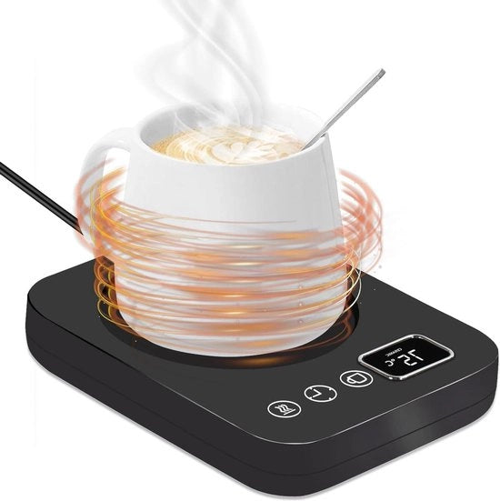 Mokwarmer intelligente con 3 impostazioni di temperatura - Accensione e spegnimento automatico della riscaldamento - Theeverwarmer e melkwarmer per scrivania - Funzione 4H - Utilizzo in casa e ufficio